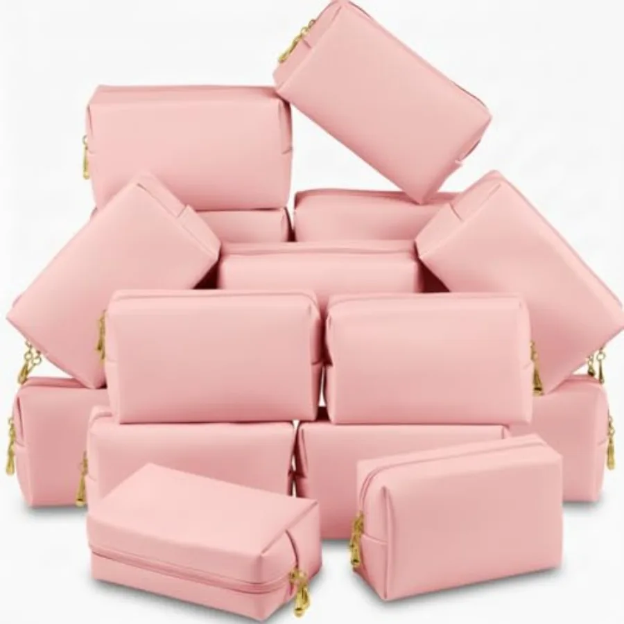 Aesthetic Makeup Bags PU Leather Cosmetic Pouches Waterproof Plain Toiletry Bags Makeup Pouches Bulk for Women Party Gift Trave
Aesthetic Makeup Bags PU Leather Cosmetic Pouches Waterproof Plain Toiletry Bags Makeup Pouches Bulk for Women Party Gift Trave