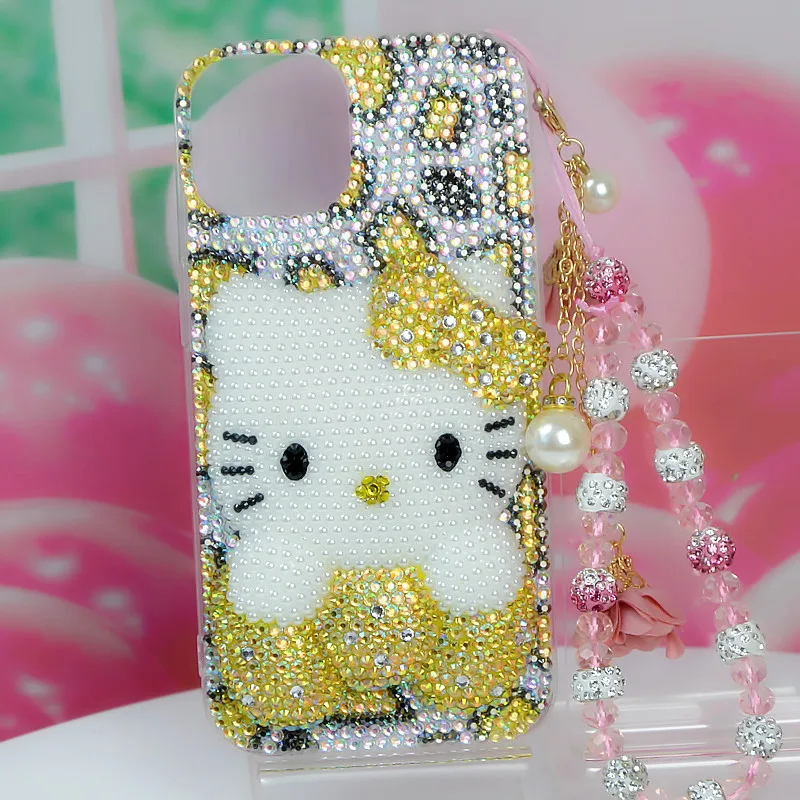 Sanrio Anime Hello Kitty Kawaii Iphone Phone Case for Iphone11-16Pro Max yellow Leopard Print Rhinestones Girls Festival Gift
Sanrio Anime Hello Kitty Kawaii Iphone Phone Case for Iphone11-16Pro Max yellow Leopard Print Rhinestones Girls Festival Gift
