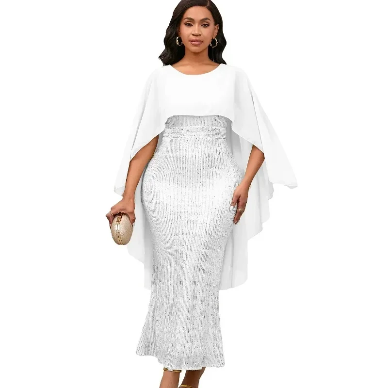 African Dresses For Women Party Dashiki Clothing Chiffon Cape Sequins Maxi Dress Robe Africaine Femme Abaya Clothes Africa Dress
African Dresses For Women Party Dashiki Clothing Chiffon Cape Sequins Maxi Dress Robe Africaine Femme Abaya Clothes Africa Dress