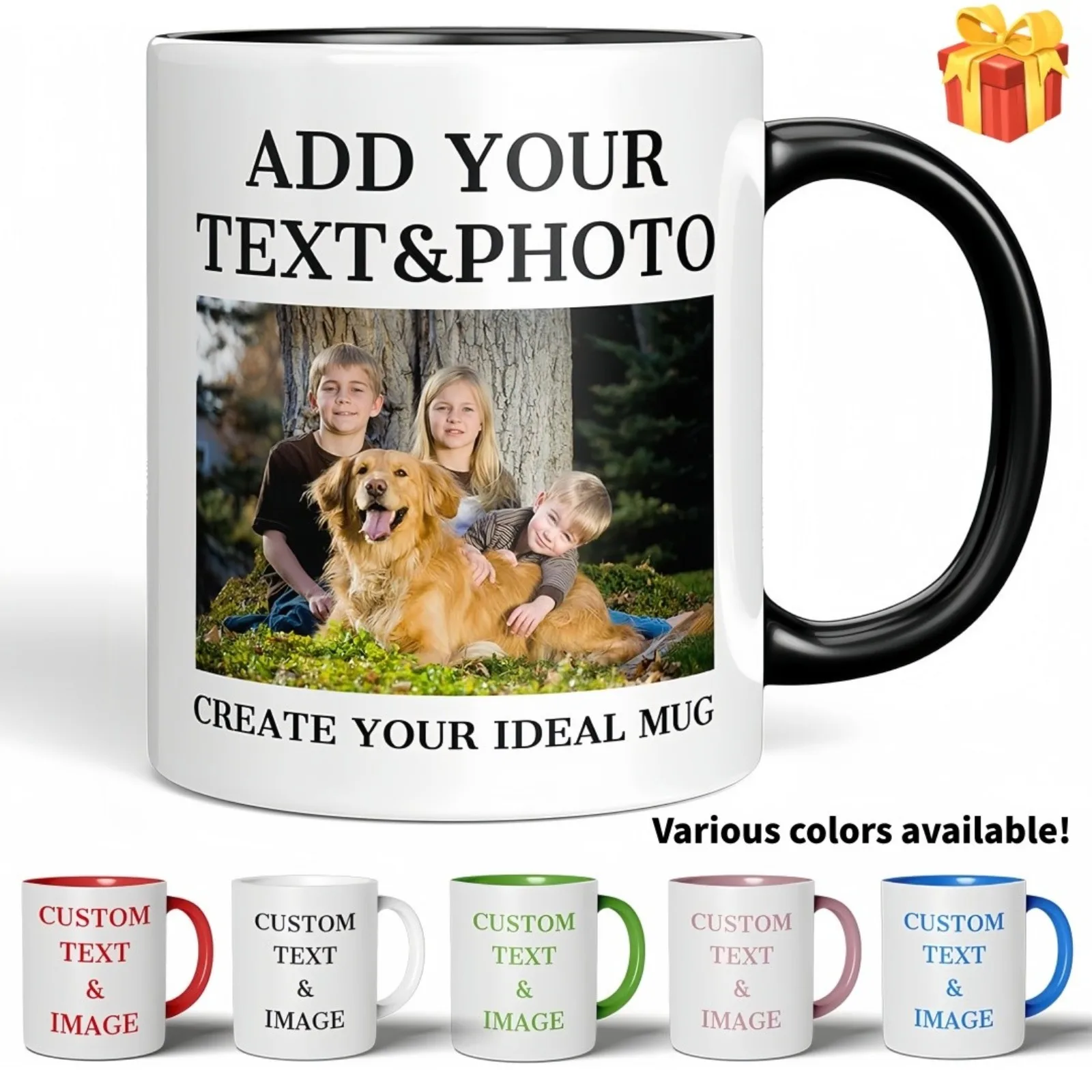 Pet Owners Birthday Gift Personalized Photo 11oz Ceramic Two Tone Coffee Mug
Pet Owners Birthday Gift Personalized Photo 11oz Ceramic Two Tone Coffee Mug