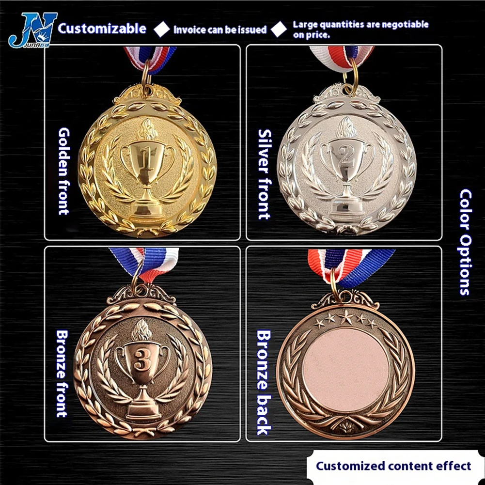 10 Pieces Award Medals Gold Silver Bronze Medal with Neck Ribbons Metal Winner Trophy Awards for Sports Competitions Party
10 Pieces Award Medals Gold Silver Bronze Medal with Neck Ribbons Metal Winner Trophy Awards for Sports Competitions Party
