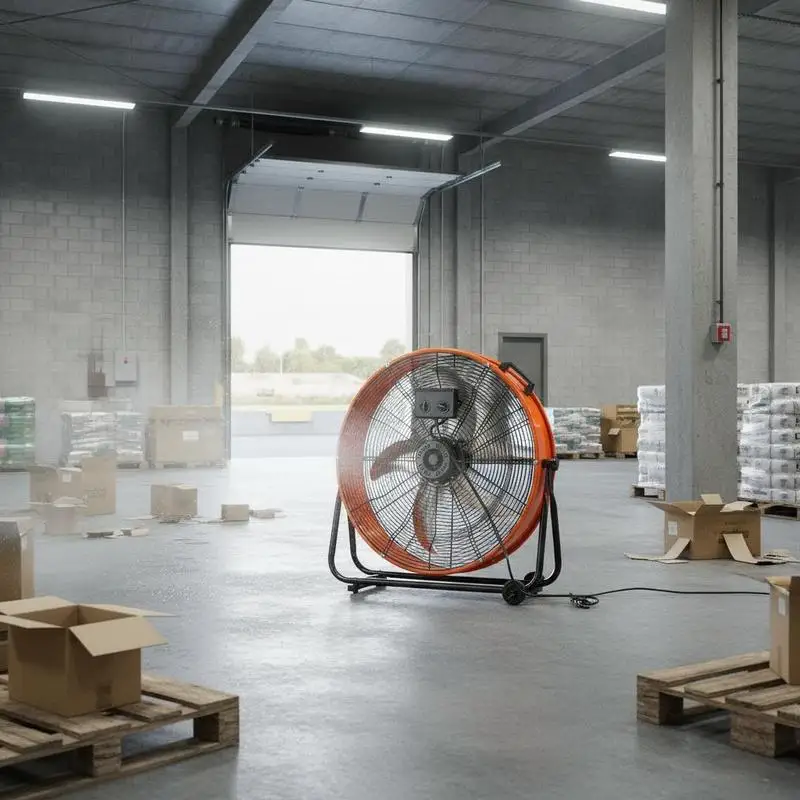High Velocity Air Circulator 24 Inch For Warehouse Workshop Factory, Infinitely Variable Speed 7935CFM 360° Tilting Industrial Floor Fan Commercial Metal Construction Heavy Duty Motor Outdoor Indoor Cooling
High Velocity Air Circulator 24 Inch For Warehouse Workshop Factory, Infinitely Variable Speed 7935CFM 360° Tilting Industrial Floor Fan Commercial Metal Construction Heavy Duty Motor Outdoor Indoor Cooling