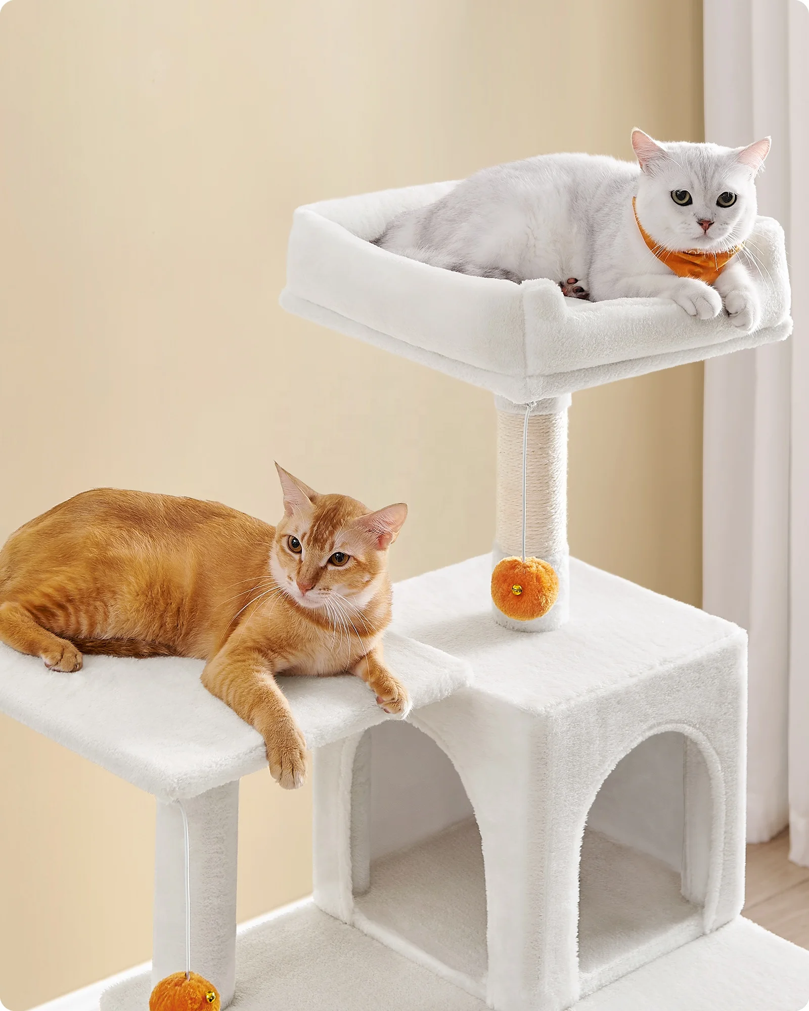 Feandrea pink Large Multi-level Cat Trees & Scratcher with Hammock Luxury Wood Pet Cat Tree Tower
Feandrea pink Large Multi-level Cat Trees & Scratcher with Hammock Luxury Wood Pet Cat Tree Tower