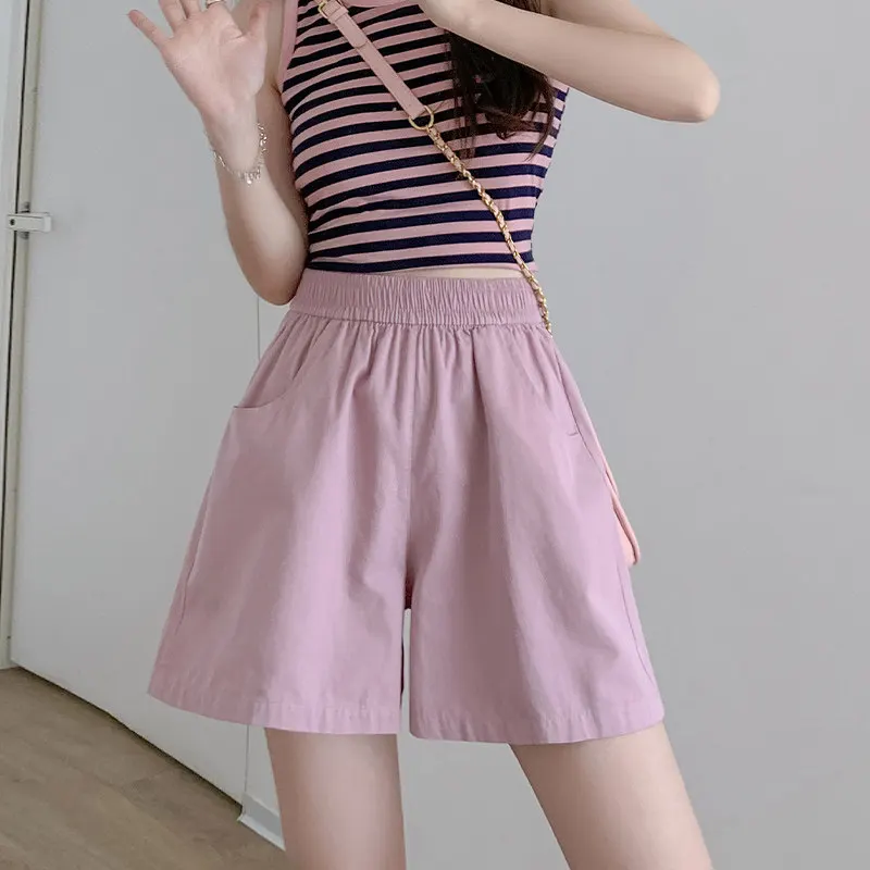 Women's Summer High Waist Wide Legs Shorts 2026 Fashion Thin Solid Color Short Pants Ladies Loose Pockets A-line Shorts U35
Women's Summer High Waist Wide Legs Shorts 2026 Fashion Thin Solid Color Short Pants Ladies Loose Pockets A-line Shorts U35