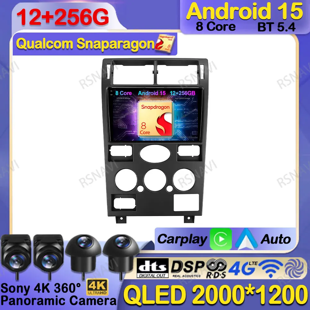 Car Radio Android 15 For Ford Mondeo Mondeo 3 2000 2001 2002 2003 2004 2005 2006-2007 Qualcomm QLED 4G LTE BT DVD Viedo Player
Car Radio Android 15 For Ford Mondeo Mondeo 3 2000 2001 2002 2003 2004 2005 2006-2007 Qualcomm QLED 4G LTE BT DVD Viedo Player
