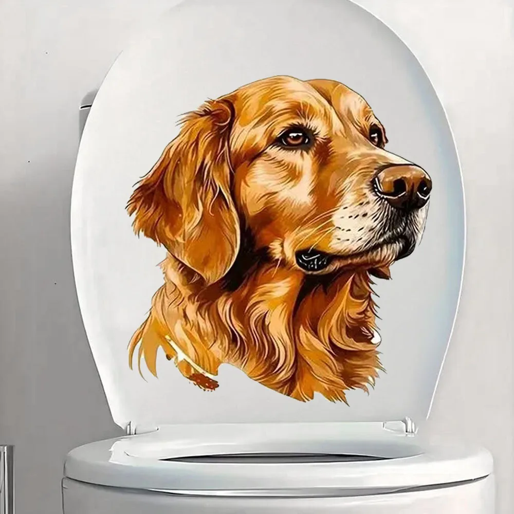 Golden Retriever Pattern Self-Adhesive Toilet Stickers,Wall Decal Removable, Reusable Vinyl Car Sticker for Toilet Lid
Golden Retriever Pattern Self-Adhesive Toilet Stickers,Wall Decal Removable, Reusable Vinyl Car Sticker for Toilet Lid