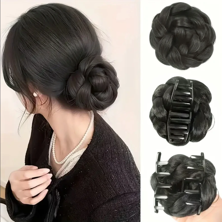 Synthetic upgraded claw clip hair bun gentle and round flower bud hair bun, durable and long-lasting, suitable for women
Synthetic upgraded claw clip hair bun gentle and round flower bud hair bun, durable and long-lasting, suitable for women