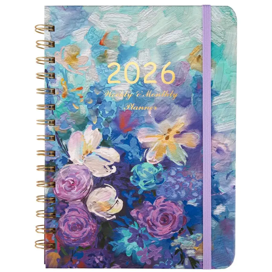 Еженедельный и ежемесячный планировщик для женщин, январь 2026 г. - декабрь 2026 г., ежедневник в твердом переплете, на спирали, с внутренними страницами.
Еженедельный и ежемесячный планировщик для женщин, январь 2026 г. - декабрь 2026 г., ежедневник в твердом переплете, на спирали, с внутренними страницами.