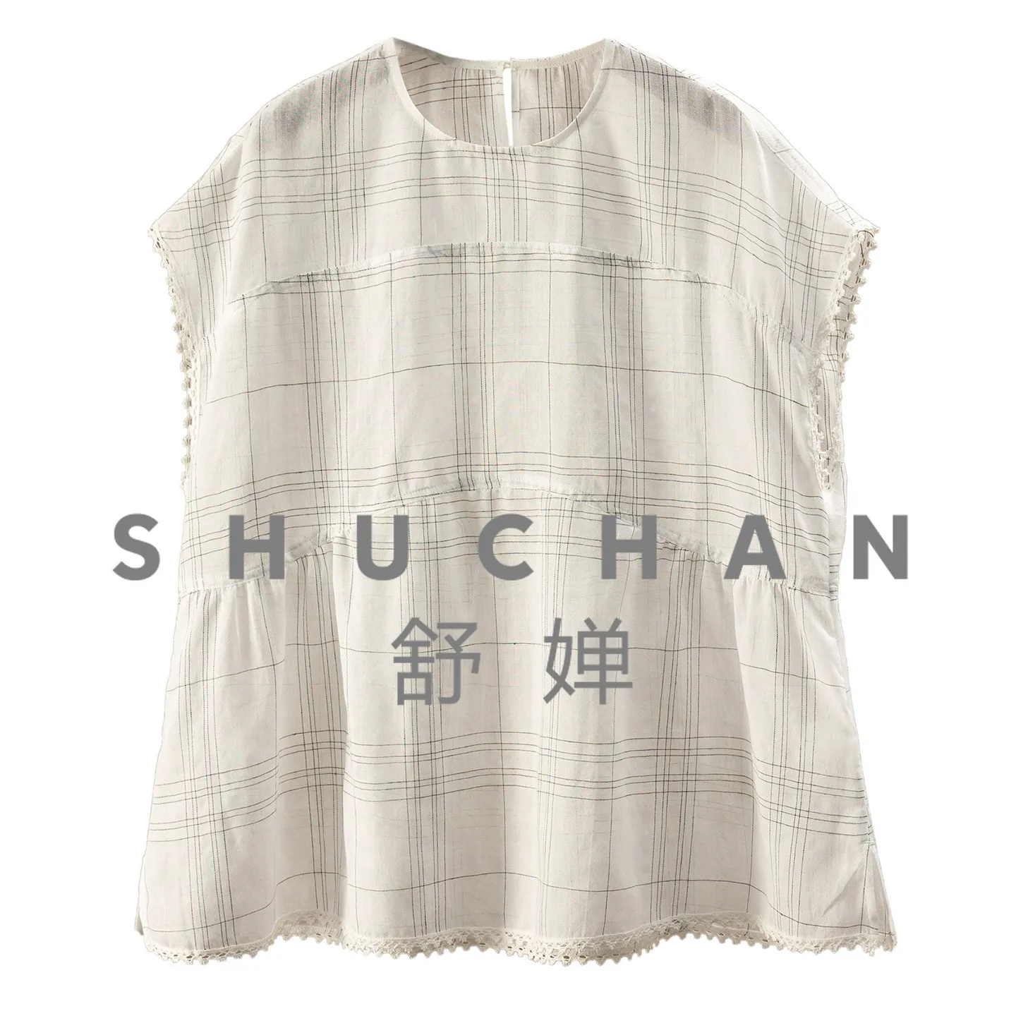 Literary Plaid Blouse Summer Thin High-quality Ramie + Cotton Bag, Rotator Sleeve Loose Shirt Women's 48L8
Literary Plaid Blouse Summer Thin High-quality Ramie + Cotton Bag, Rotator Sleeve Loose Shirt Women's 48L8