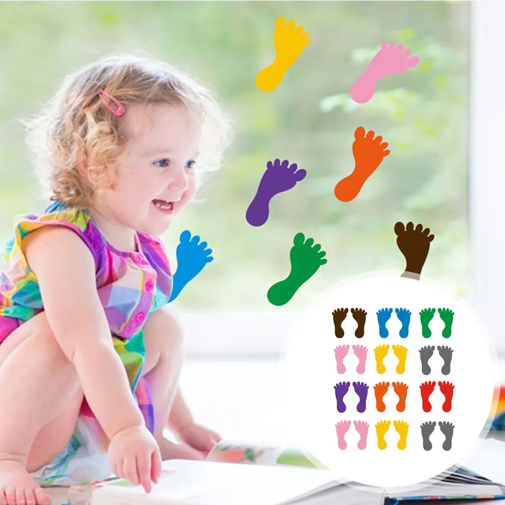 12 Pairs Footprint Stickers PVC Floor Decals Cartoon Kids Decorative Stair Colorful Mixed Waterproof Indoor Outdoor
12 Pairs Footprint Stickers PVC Floor Decals Cartoon Kids Decorative Stair Colorful Mixed Waterproof Indoor Outdoor