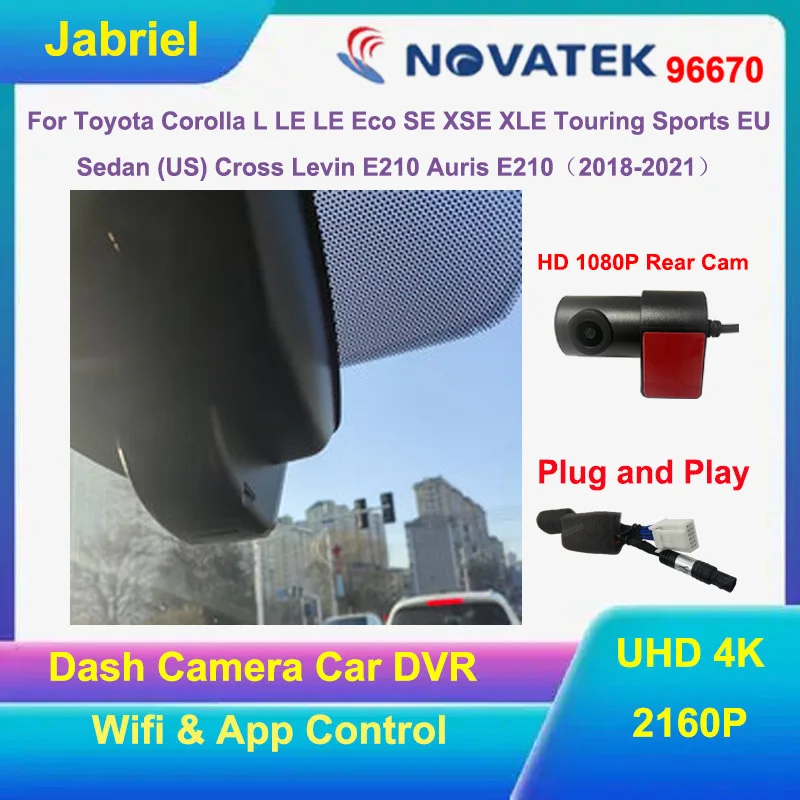 For Toyota Auris 2018 2019 2020 2021 NEW UHD 4K 2160P WIFI Car Dvr Dash Cam Camera For Toyota Corolla E210 L LE SE XSE XLE Levin
For Toyota Auris 2018 2019 2020 2021 NEW UHD 4K 2160P WIFI Car Dvr Dash Cam Camera For Toyota Corolla E210 L LE SE XSE XLE Levin