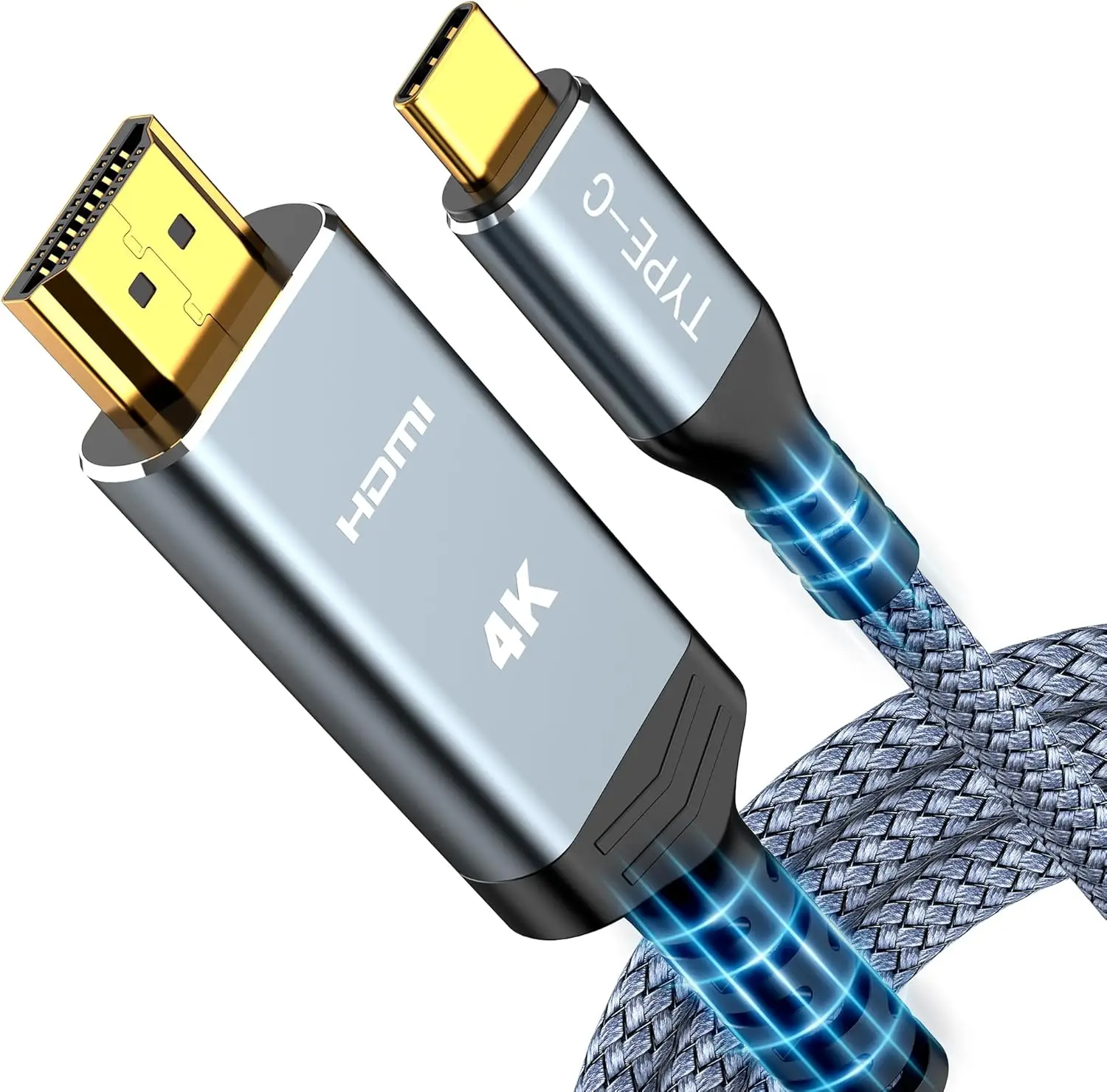 USB C to HDMI Cable 6FT 4K@60Hz, Braided, Compatible with iPhone 16/15, MacBook, iPad, Galaxy, Surface
USB C to HDMI Cable 6FT 4K@60Hz, Braided, Compatible with iPhone 16/15, MacBook, iPad, Galaxy, Surface