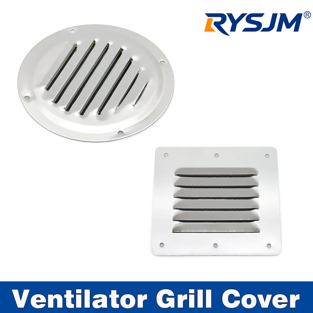 316 Stainless Steel Square & Round Air Vent Grill Ventilation Ducting Cover Louvered Ventilator for Louvered Marine Hardware
316 Stainless Steel Square & Round Air Vent Grill Ventilation Ducting Cover Louvered Ventilator for Louvered Marine Hardware