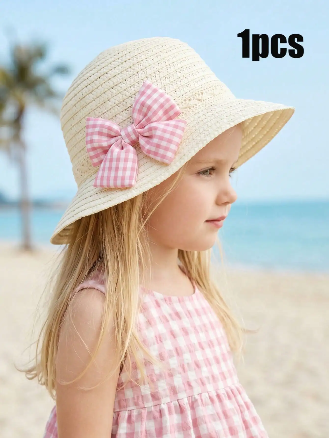 1Pc 1-5Y Toddler Girls Beige Plaid Bow Straw Hat Summer Baby Sun Woven Beach Outdoor Sport Hat
1Pc 1-5Y Toddler Girls Beige Plaid Bow Straw Hat Summer Baby Sun Woven Beach Outdoor Sport Hat