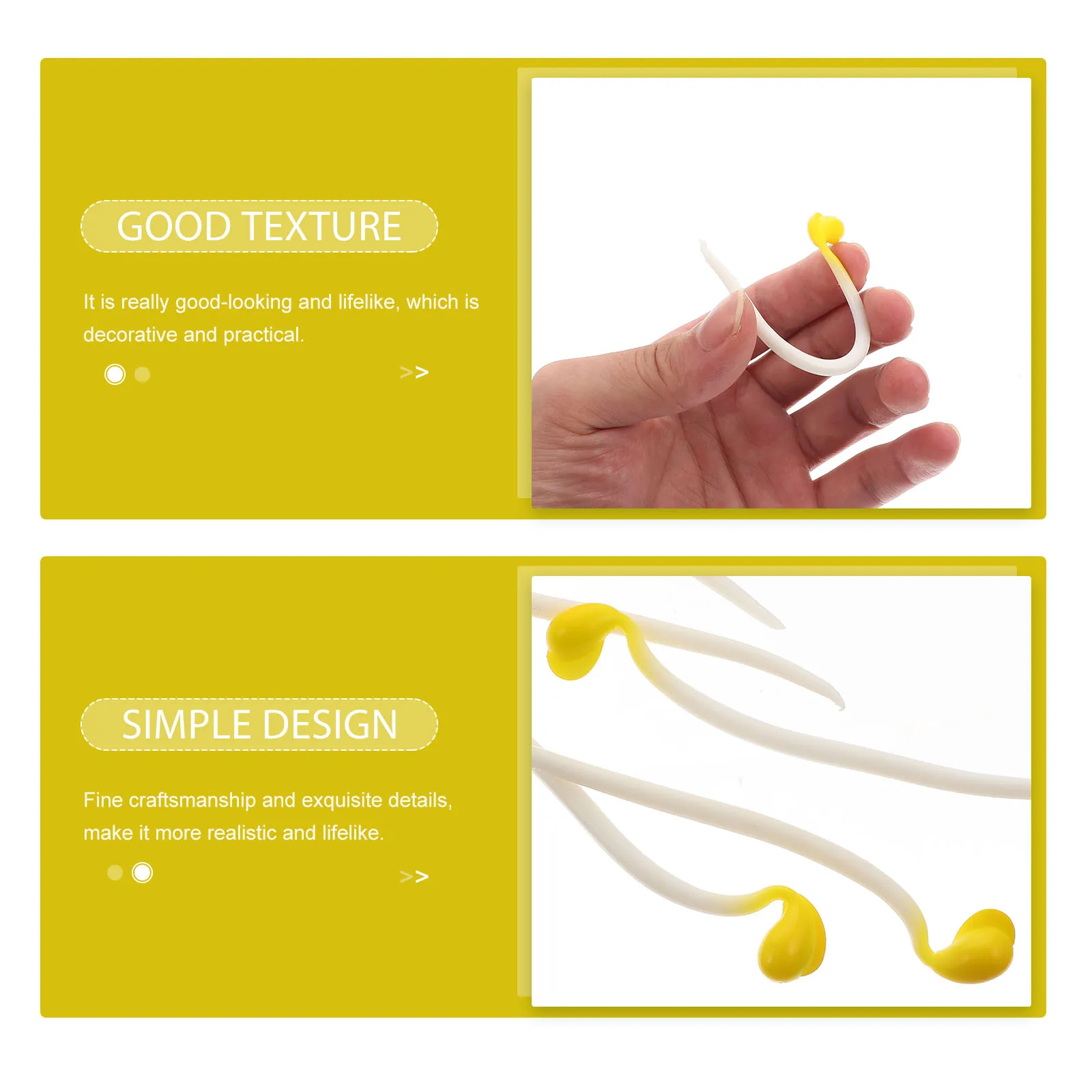 50pcs PVC Lifelike Artificial Bean Small Size Photo Props Fake Food Decor for Shop Display Film Props Vegetable Models 
50pcs PVC Lifelike Artificial Bean Small Size Photo Props Fake Food Decor for Shop Display Film Props Vegetable Models