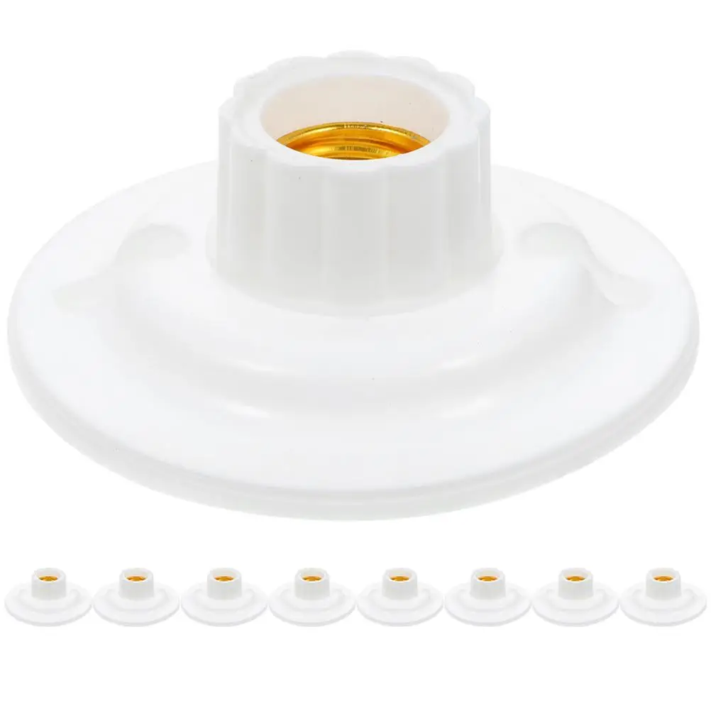 12Pcs E27 Retardant Lamp Light Bulb Holder Holder Plastic Light Sockets Bulb Base Ceiling Socket Adapter For Lamp
12Pcs E27 Retardant Lamp Light Bulb Holder Holder Plastic Light Sockets Bulb Base Ceiling Socket Adapter For Lamp