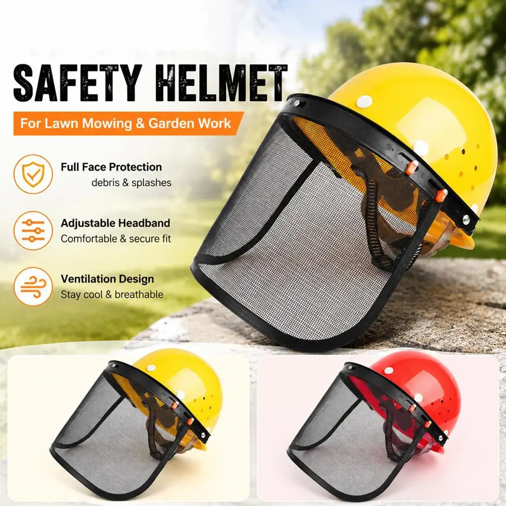 Mesh Face Shield Safety Helmet for Chainsaw Lawnmower Flip-up Forest Logging Protection Mask Garden Grass Mowing Supplies
Mesh Face Shield Safety Helmet for Chainsaw Lawnmower Flip-up Forest Logging Protection Mask Garden Grass Mowing Supplies