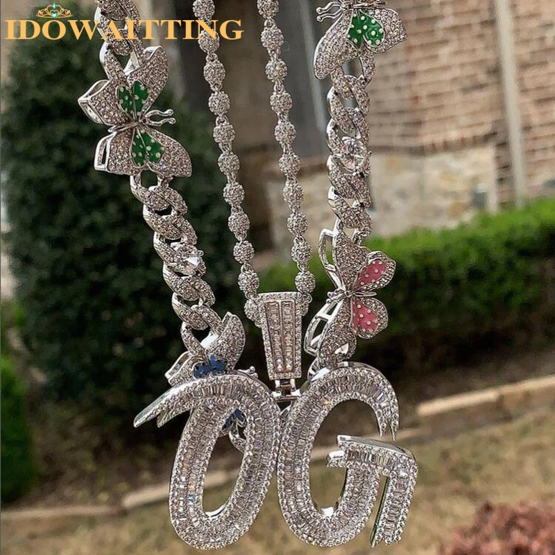 Iced Out Bling 5A CZ OG Pendant Necklace for Men Hip Hop Two Tone Color Full Paved Fashion Cubic Zirconia Letters Jewelry
Iced Out Bling 5A CZ OG Pendant Necklace for Men Hip Hop Two Tone Color Full Paved Fashion Cubic Zirconia Letters Jewelry