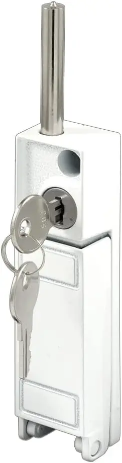 Sliding Patio Door Keyed Lock with Bolt, White Diecast, Single Pack
Sliding Patio Door Keyed Lock with Bolt, White Diecast, Single Pack