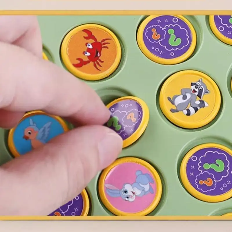 Fun Flipping Chess Memory Game Animal Fruit Pattern Memory Flipping Chess Matching Game for Kindergarten Gathering Activity 157D
Fun Flipping Chess Memory Game Animal Fruit Pattern Memory Flipping Chess Matching Game for Kindergarten Gathering Activity 157D