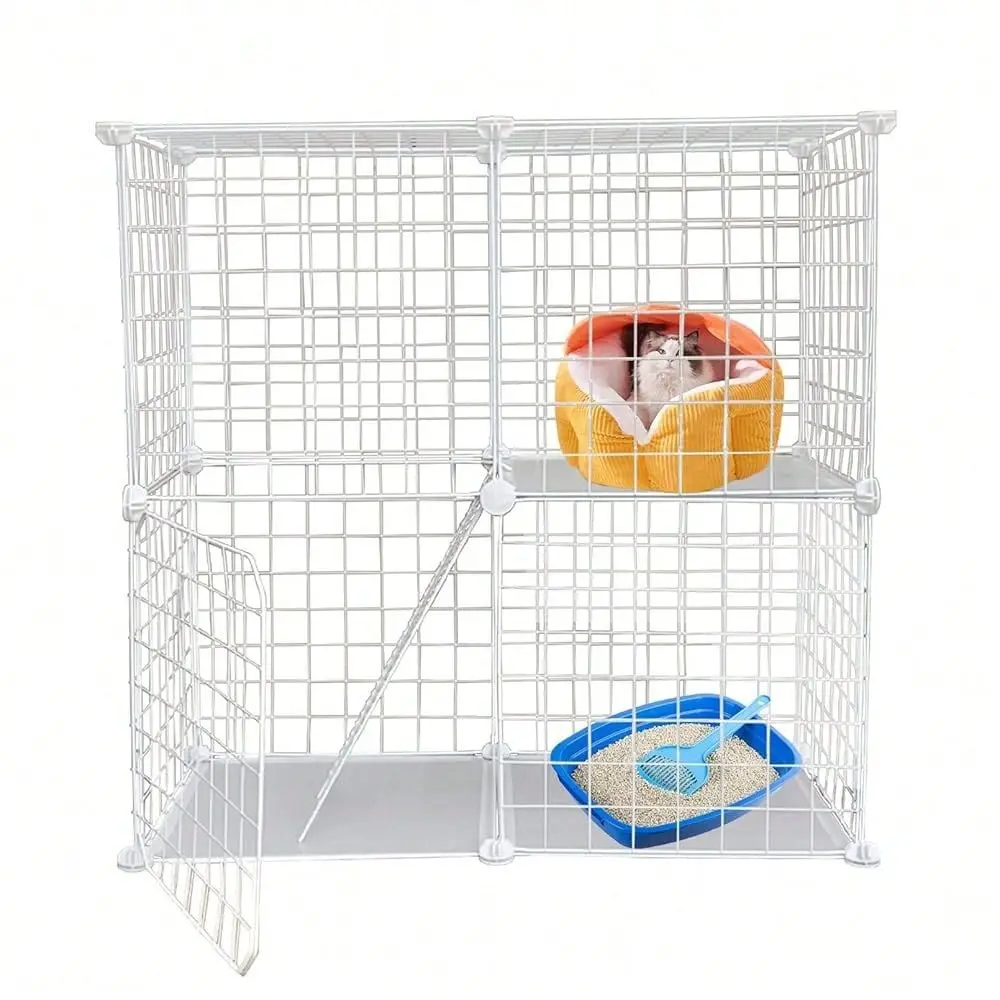 Tier Metal Cat Cage Indoor Detachable Cats Cages DIY Pet Playpen Portable Removable Kitten Collapsible Playpen For Small And Me
Tier Metal Cat Cage Indoor Detachable Cats Cages DIY Pet Playpen Portable Removable Kitten Collapsible Playpen For Small And Me