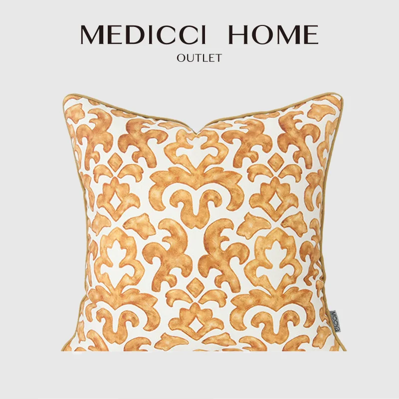 Medicci Home Baroque Moorish Style Decorative Pillow Cover Light Orange Geometric Damask Accent Cushion Case For Sofa Couch
Medicci Home Baroque Moorish Style Decorative Pillow Cover Light Orange Geometric Damask Accent Cushion Case For Sofa Couch