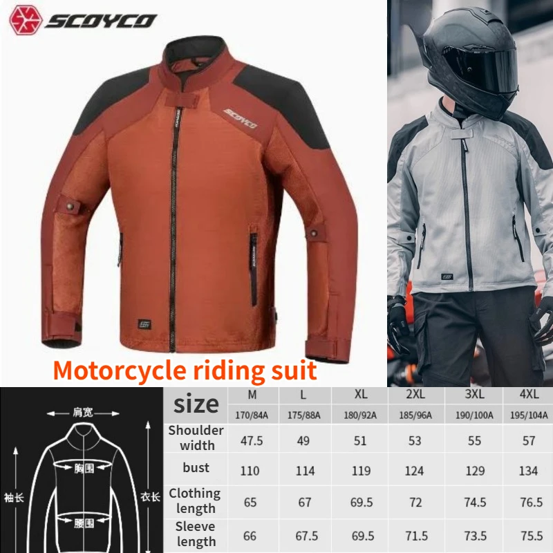 SCOYCO Casual Mesh Jacket Motorcycle Riding Suit Summer Men Women Motocross Racing Suit Anti-fall Breathable Motorbike Racing
SCOYCO Casual Mesh Jacket Motorcycle Riding Suit Summer Men Women Motocross Racing Suit Anti-fall Breathable Motorbike Racing