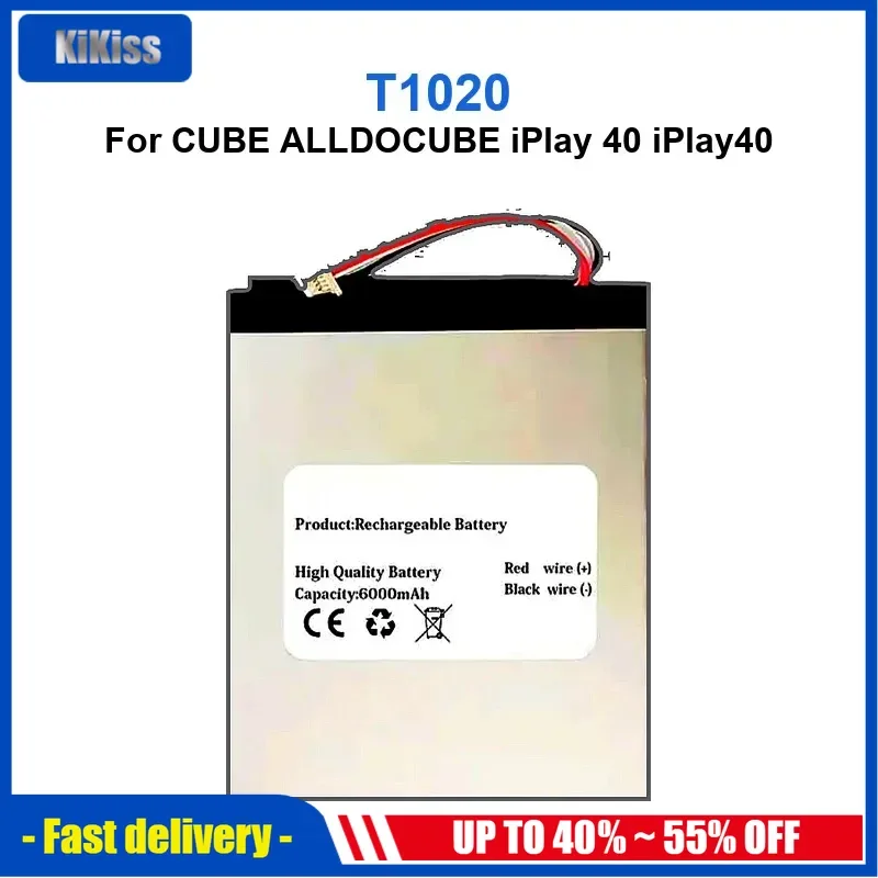 8000mAh T1020 Laptop Battery For CUBE ALLDOCUBE iPlay 40 iPlay40 Tablet PC High Quality
8000mAh T1020 Laptop Battery For CUBE ALLDOCUBE iPlay 40 iPlay40 Tablet PC High Quality