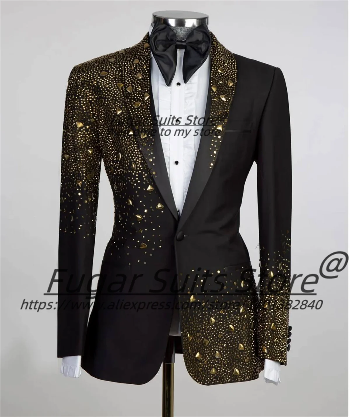 Customized Magnificent Diamond Men Suits Slim Fit Shawl Lapel Groom Tuxedos 2Pieces Sets Luxuly Male Blazers Elegant Ropa Hombre
Customized Magnificent Diamond Men Suits Slim Fit Shawl Lapel Groom Tuxedos 2Pieces Sets Luxuly Male Blazers Elegant Ropa Hombre