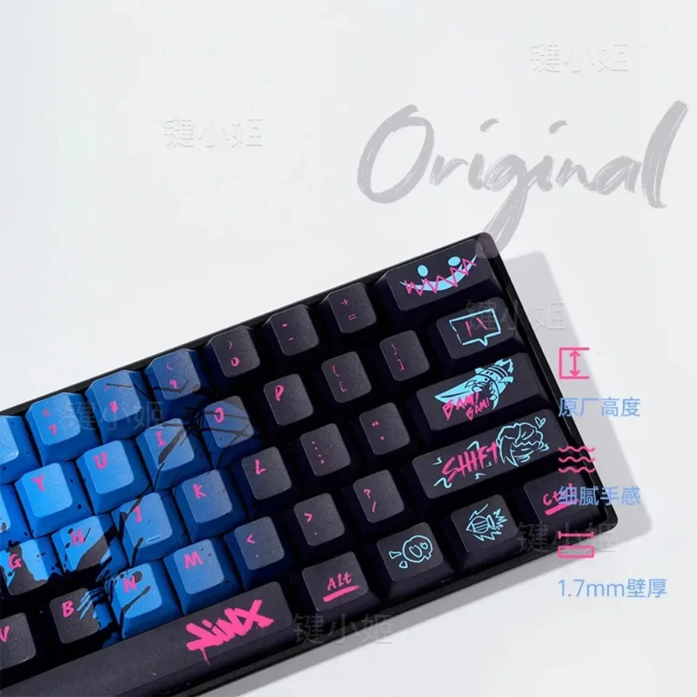 Jinx Theme Keycap Pbt Cherry Profile Therma Sublimation Personality Key Cap for 60/84/98/108 137 Key Keyboard Accessories Gift
Jinx Theme Keycap Pbt Cherry Profile Therma Sublimation Personality Key Cap for 60/84/98/108 137 Key Keyboard Accessories Gift