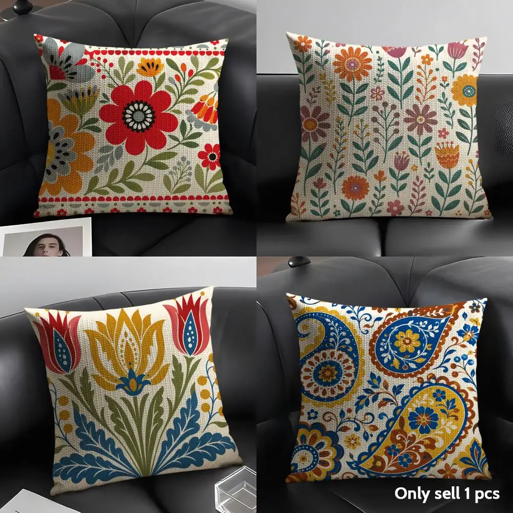 Retro Ethnic Style Cushion Cover Organic Linen Soft Double-Sided Printing Breathable Pillow Case Gift for Home Decor
Retro Ethnic Style Cushion Cover Organic Linen Soft Double-Sided Printing Breathable Pillow Case Gift for Home Decor