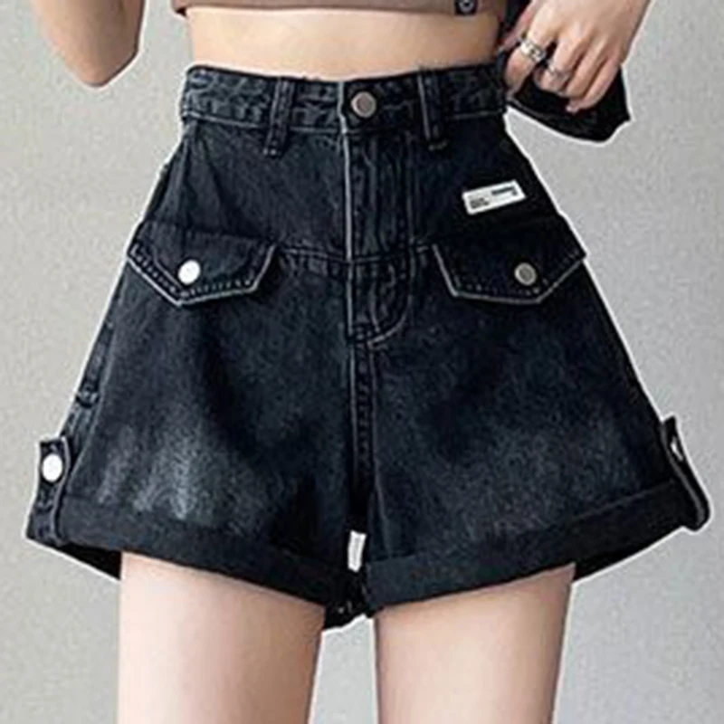 Женские потертые черные готические шорты на пуговицах 2000-х годов, эстетические новые летние рабочие джинсы с загнутыми краями Y2k, американские рабочие джинсы с высокой талией для электронных девочек
Женские потертые черные готические шорты на пуговицах 2000-х годов, эстетические новые летние рабочие джинсы с загнутыми краями Y2k, американские рабочие джинсы с высокой талией для электронных девочек