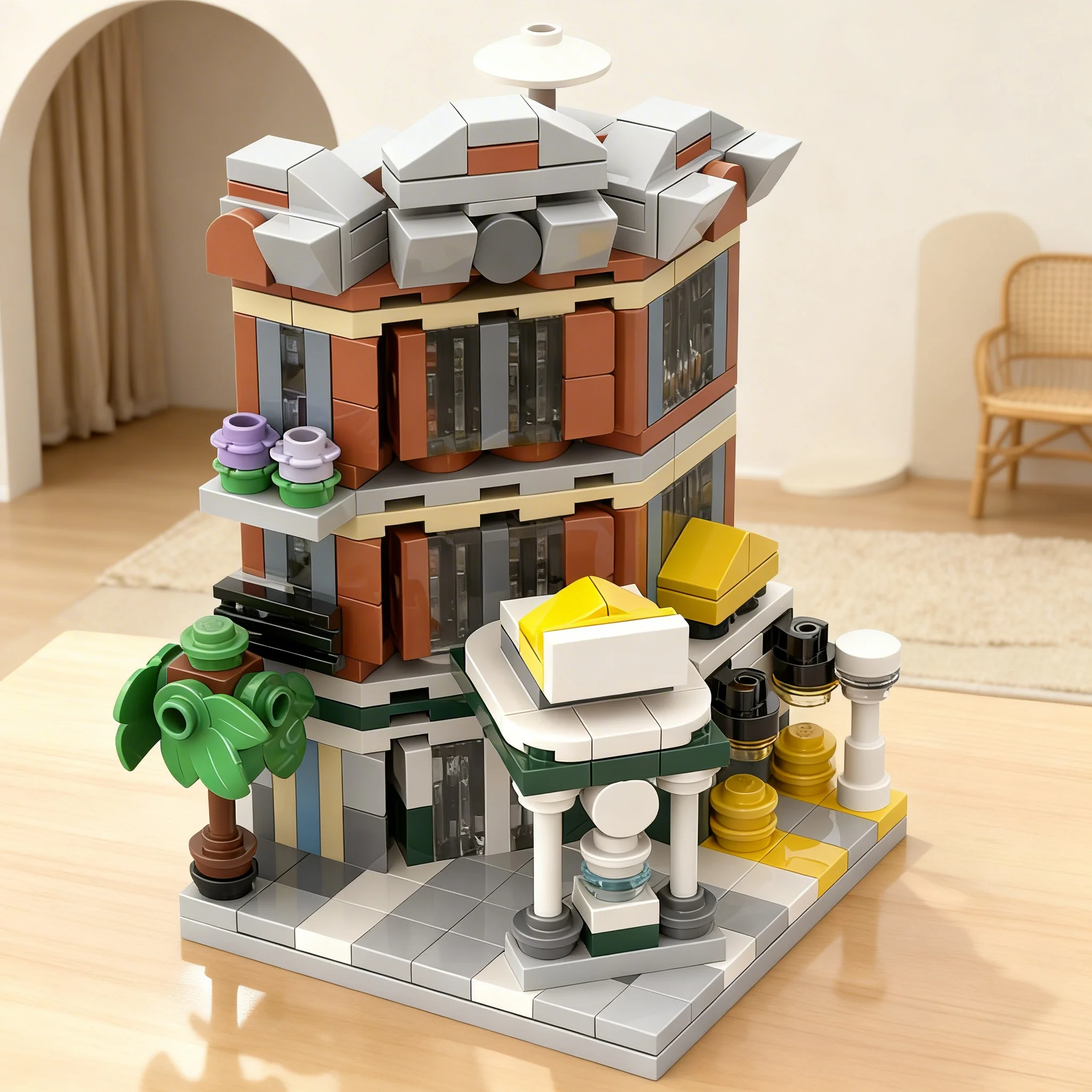 NEW 327PCS MOC Street View Mini Modular Corner Garage Model Building Block Architecture DIY Assembly Display Home Decor Gift Set
NEW 327PCS MOC Street View Mini Modular Corner Garage Model Building Block Architecture DIY Assembly Display Home Decor Gift Set