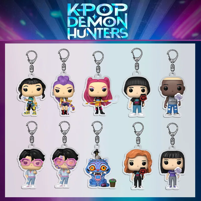 KPop Demon Hunters Kawaii Zoe Rumi Mira Saja Boys Superstar Acrylic Keychain Unters HUNTR/X Keyring Huntr-X Bag Pendant
KPop Demon Hunters Kawaii Zoe Rumi Mira Saja Boys Superstar Acrylic Keychain Unters HUNTR/X Keyring Huntr-X Bag Pendant