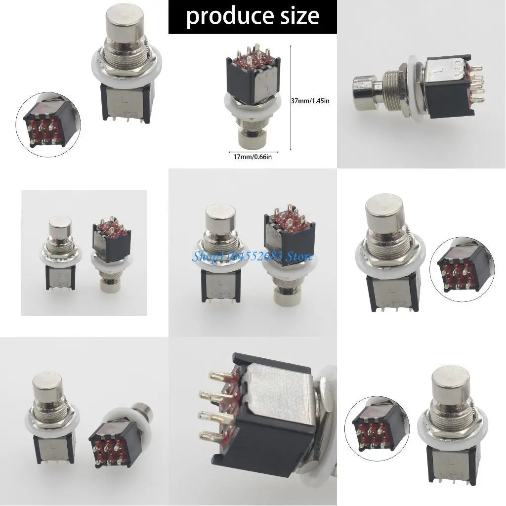 Y6GD 6 Pin Guitar Effects Pedal Box Stomps Foot Latching DPDT Switches Electric Guitar Effector Foot Switches Easy to Use
Y6GD 6 Pin Guitar Effects Pedal Box Stomps Foot Latching DPDT Switches Electric Guitar Effector Foot Switches Easy to Use