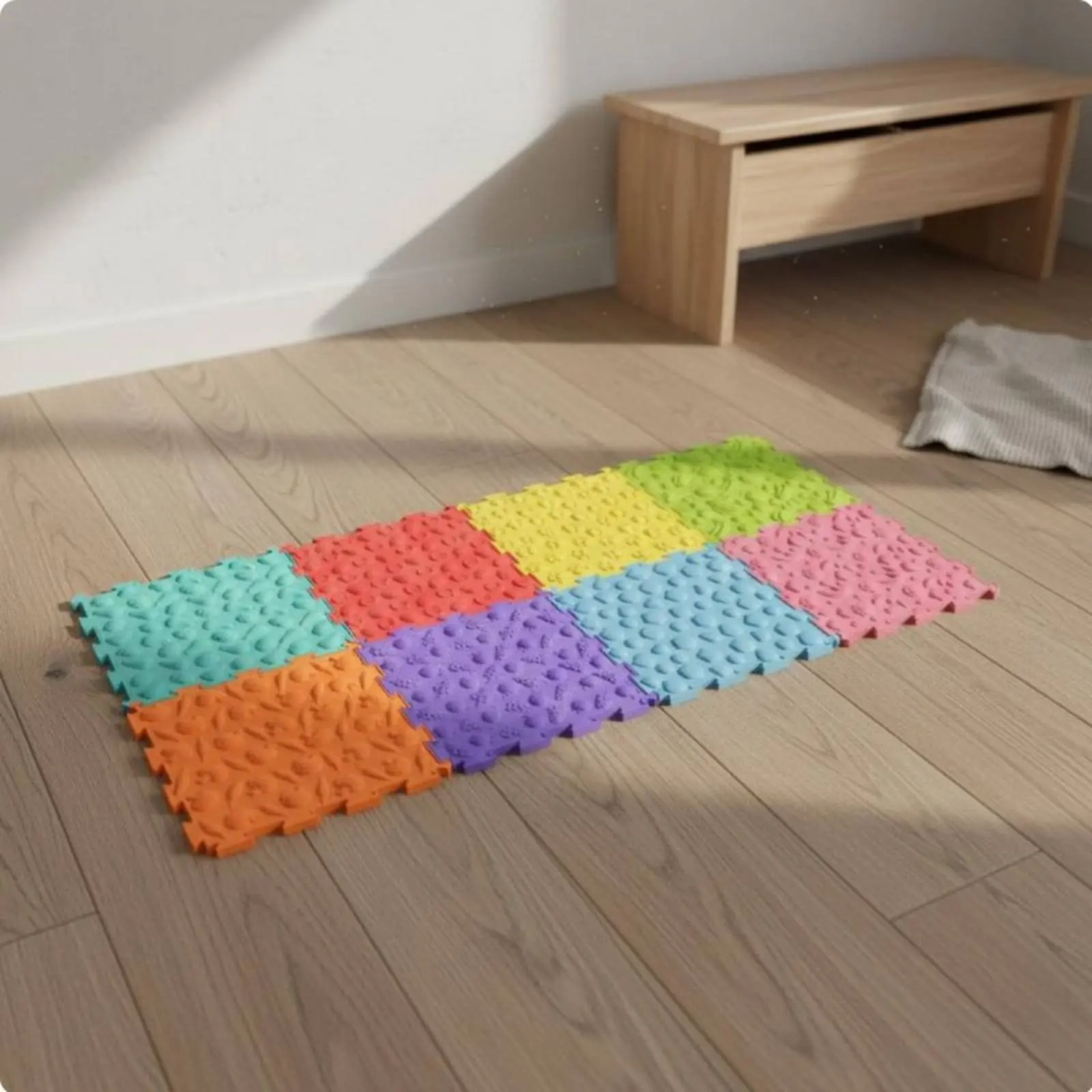 Textured Massage Mat Diverse Textures Kids Foot Massage Mat Textured Floor Tiles Textured Walkway Tiles Easy to Clean
Textured Massage Mat Diverse Textures Kids Foot Massage Mat Textured Floor Tiles Textured Walkway Tiles Easy to Clean