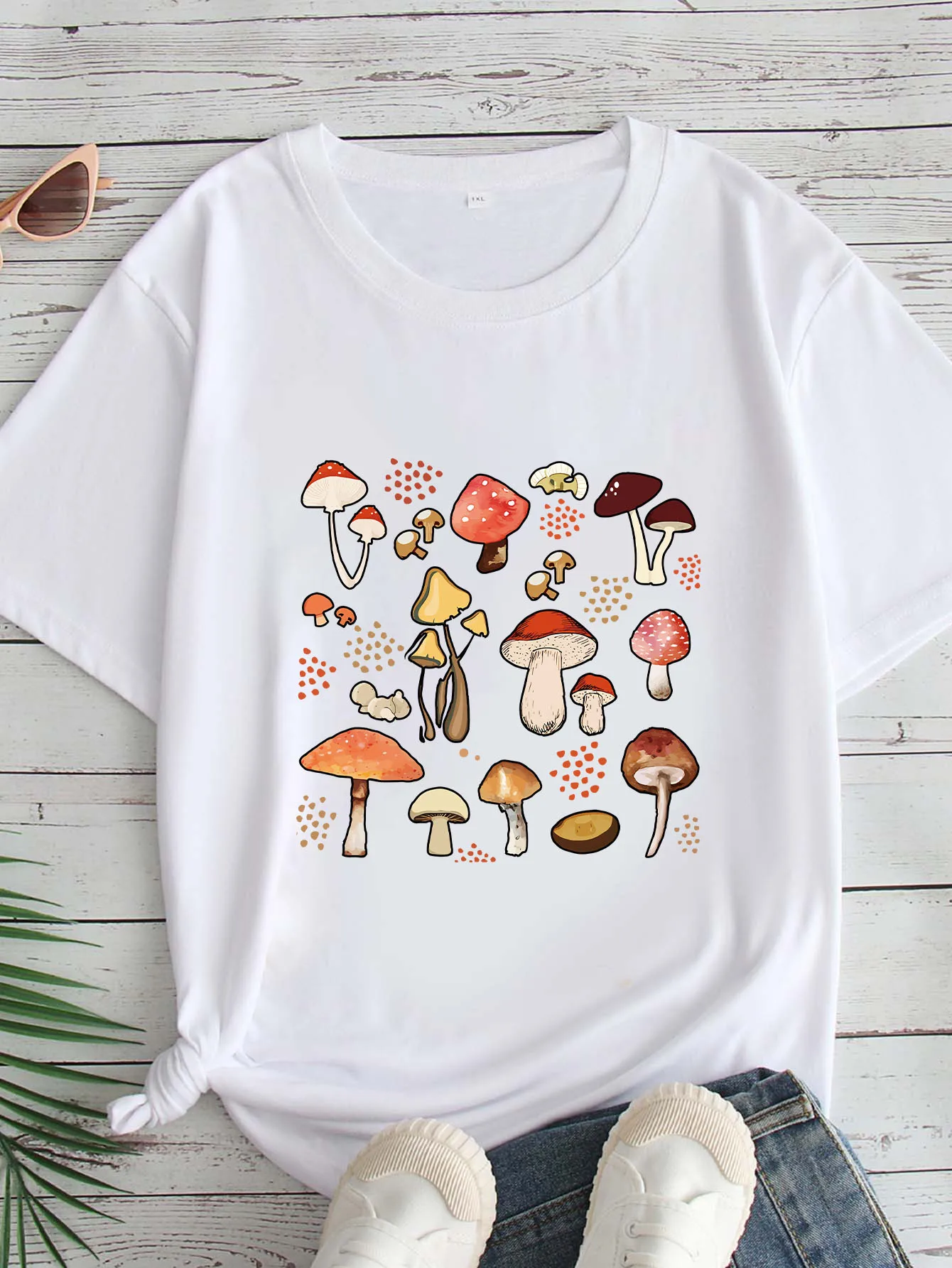 Women's Large Size Printed round Neck Short Sleeve T-shirt 1-7XL Comfortable Casual Top in European Style
Women's Large Size Printed round Neck Short Sleeve T-shirt 1-7XL Comfortable Casual Top in European Style