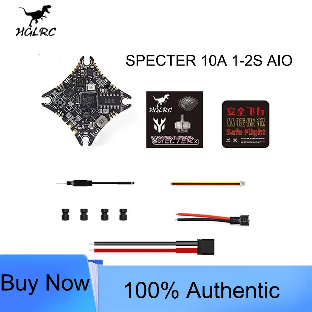 HGLRC SPECTER 10A 1-2S AIO Flight Controller, F411 ICM42688 400mW VTX ELRS 2.4G RX for 65-85mm Tiny Whoop Toothpick
HGLRC SPECTER 10A 1-2S AIO Flight Controller, F411 ICM42688 400mW VTX ELRS 2.4G RX for 65-85mm Tiny Whoop Toothpick