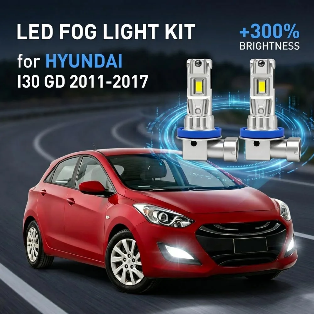 6000K White LED Front Fog Light Bulb For Hyundai I30 GD 2011-2017 Car Driving Lamp Waterproof Auto Parts
6000K White LED Front Fog Light Bulb For Hyundai I30 GD 2011-2017 Car Driving Lamp Waterproof Auto Parts