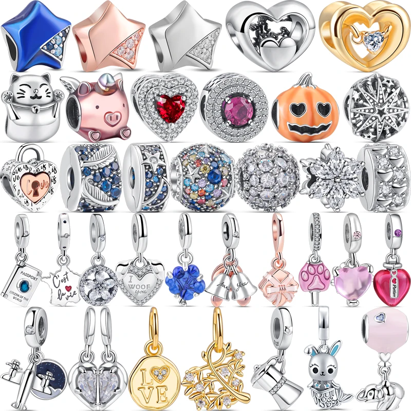 New 925 Sterling Silver Passport Splittable Heart Star Pendant DIY Fine Beads Fit Original Pandora Charms Bracelet Women Jewelry
New 925 Sterling Silver Passport Splittable Heart Star Pendant DIY Fine Beads Fit Original Pandora Charms Bracelet Women Jewelry