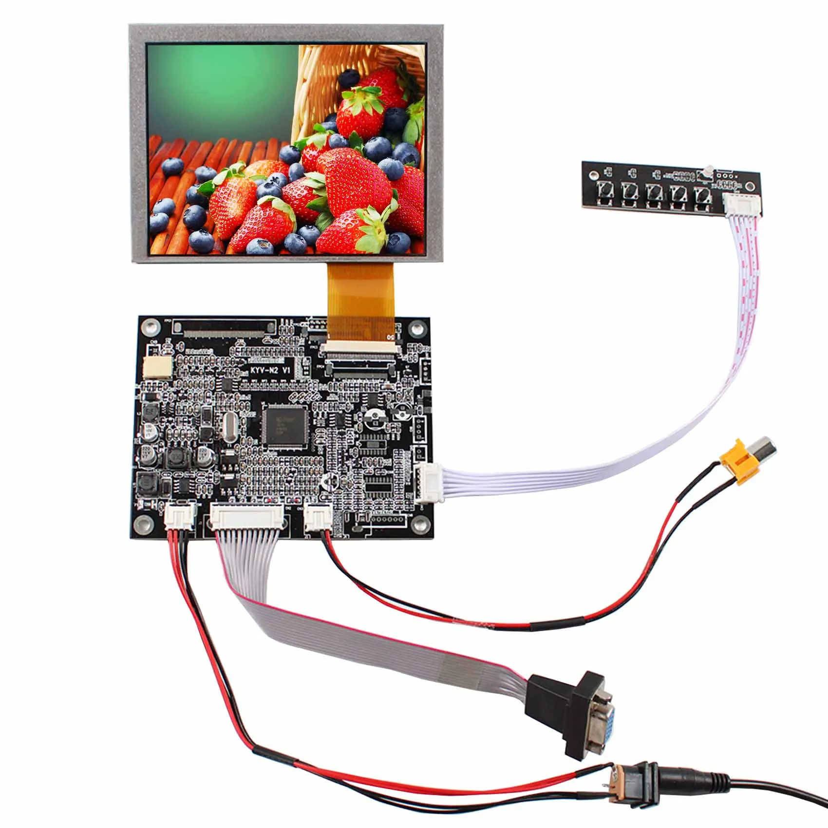5inch 640X480 AT050TN22 50Pin 4:3 TFT LCD Digital Screen with VGA AV LCD Board
5inch 640X480 AT050TN22 50Pin 4:3 TFT LCD Digital Screen with VGA AV LCD Board