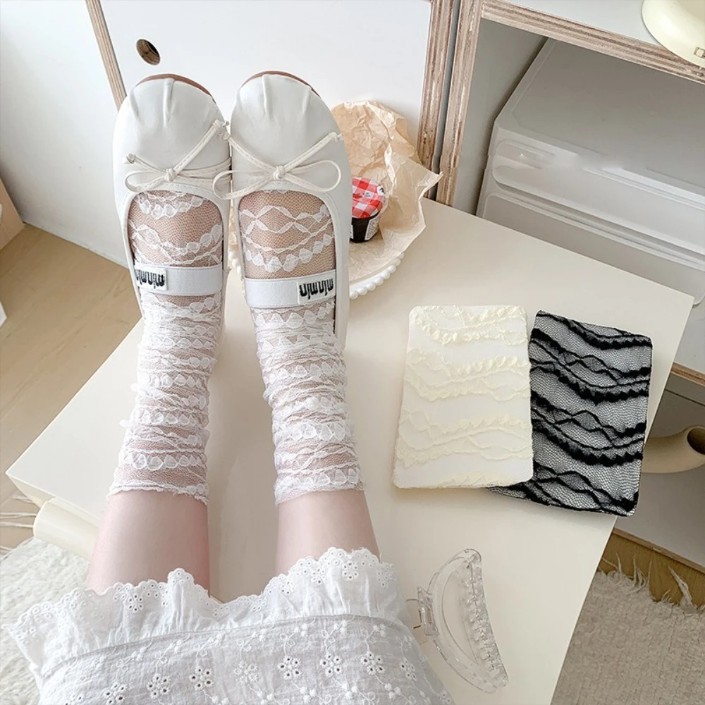 New Y2K Mesh Leg Covers Lolita Ballet Style Middle Tube Socks Thin Lace Hosiery Gift
New Y2K Mesh Leg Covers Lolita Ballet Style Middle Tube Socks Thin Lace Hosiery Gift
