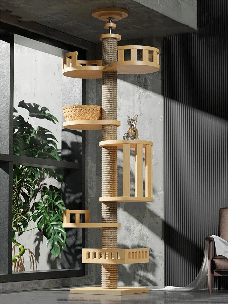 Solid Wood Cat Climbing Frame Wall, Tree House Cando, Activity Center, Pet Cat Condo, Scraper, Furniture Scratching Post
Solid Wood Cat Climbing Frame Wall, Tree House Cando, Activity Center, Pet Cat Condo, Scraper, Furniture Scratching Post