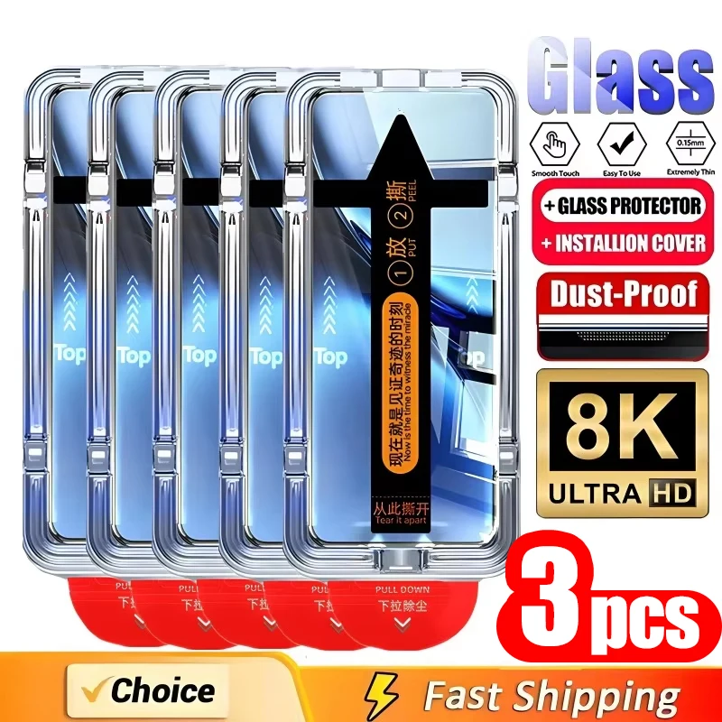 3Pcs Tempered Glass Screen Protector For Samsung Galaxy S26 Ultra S26 Edge S26 HD Film With Installation Box
3Pcs Tempered Glass Screen Protector For Samsung Galaxy S26 Ultra S26 Edge S26 HD Film With Installation Box