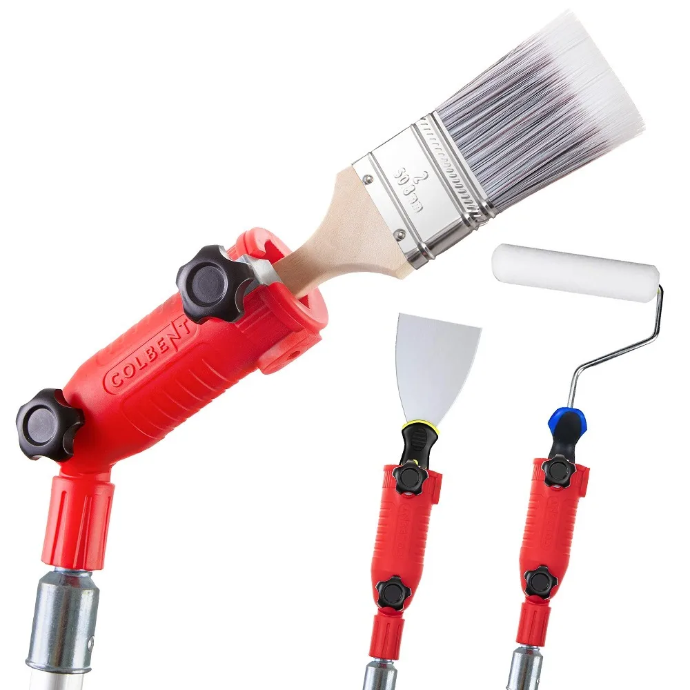 Rotating Head Multi-Angle Paint Brush Extender Plastic Paint Brush Holder Extension Pole Attachment Holder for High Ceiling
Rotating Head Multi-Angle Paint Brush Extender Plastic Paint Brush Holder Extension Pole Attachment Holder for High Ceiling