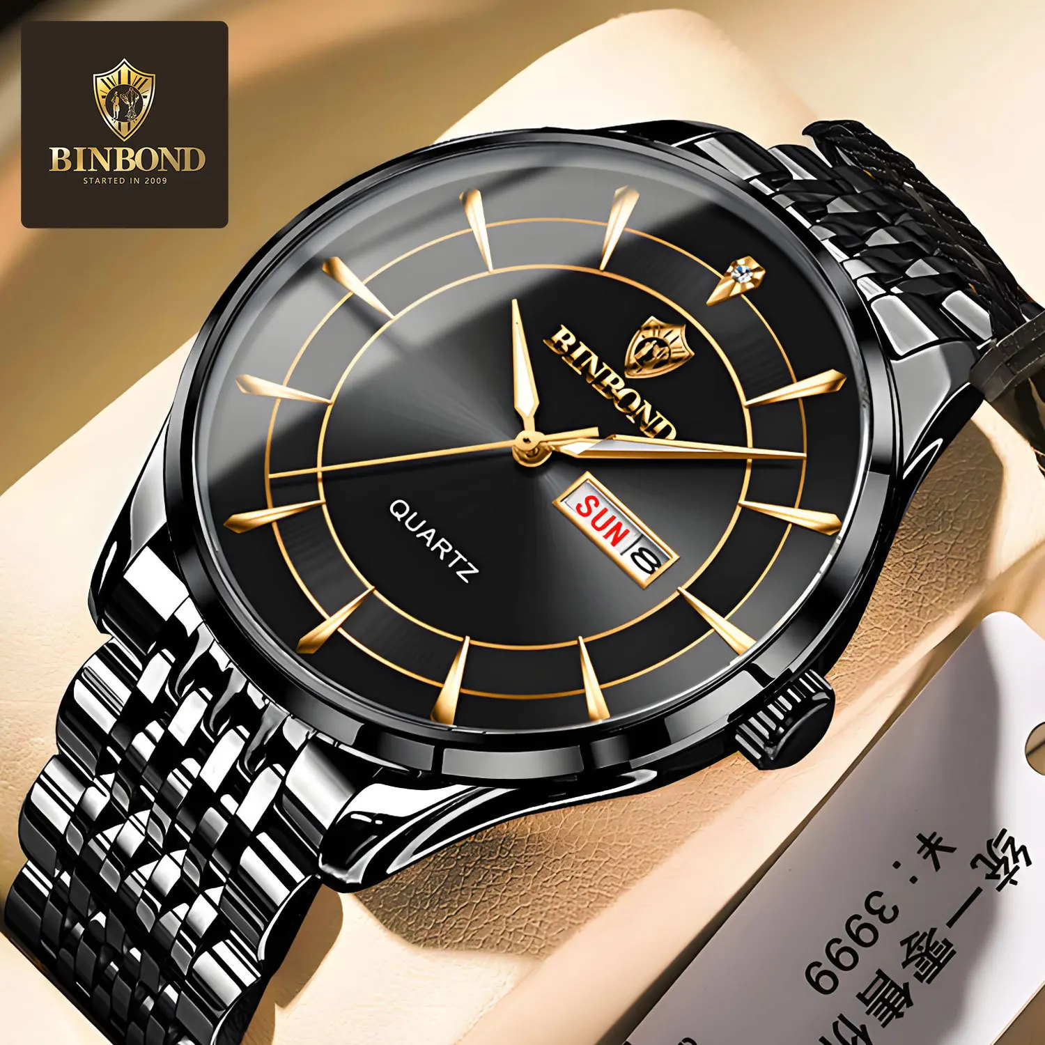 BINBOND 2077 New Men's Casual Waterproof Quartz Watch Week Calendar Fashion Steel Belt Watches for Man Relojes Para Hombres
BINBOND 2077 New Men's Casual Waterproof Quartz Watch Week Calendar Fashion Steel Belt Watches for Man Relojes Para Hombres