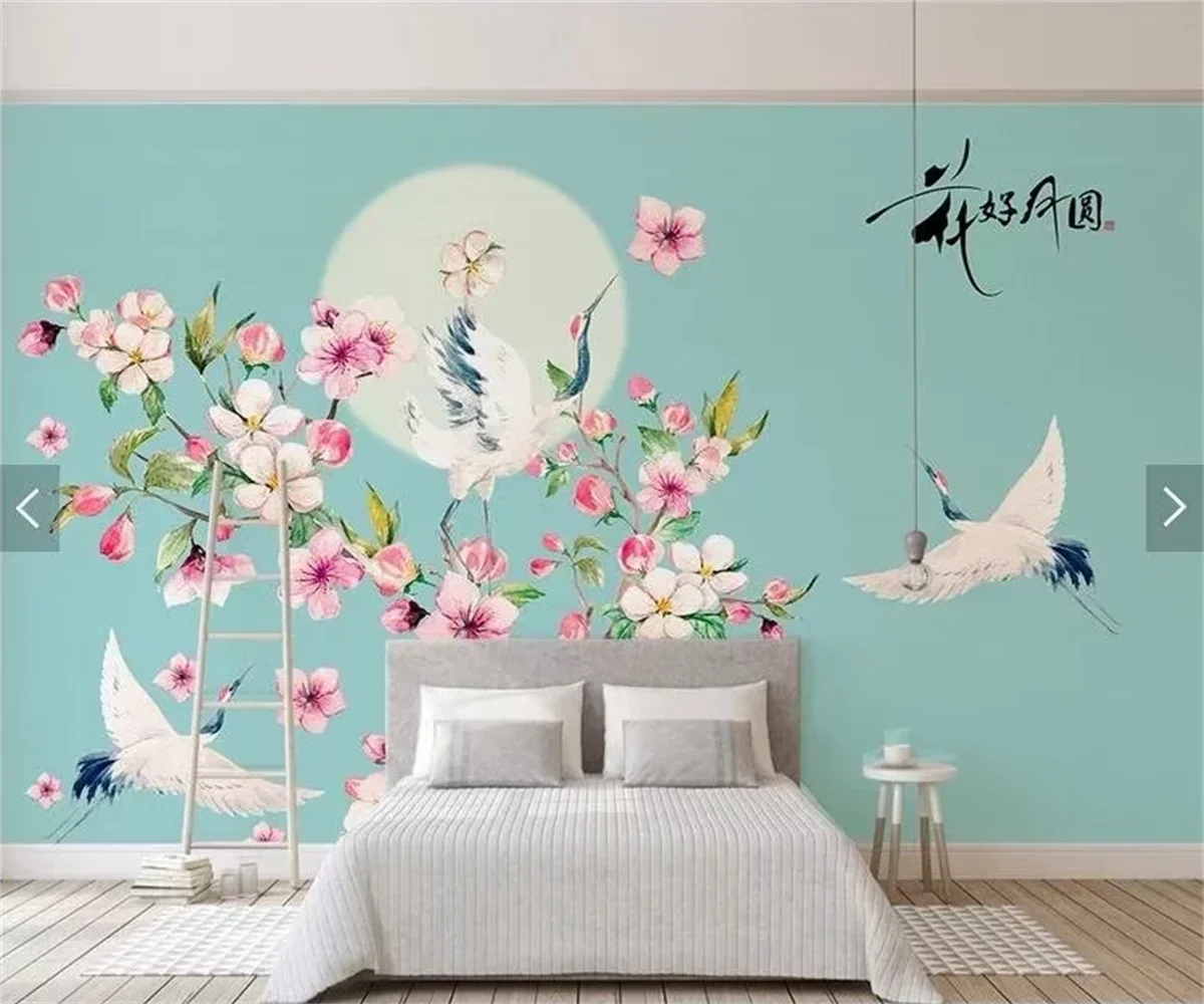 Custom size mural peach blossom birdcage with meticulous brushwork decorative painting flower background Art Mural 3d wallpaper
Custom size mural peach blossom birdcage with meticulous brushwork decorative painting flower background Art Mural 3d wallpaper