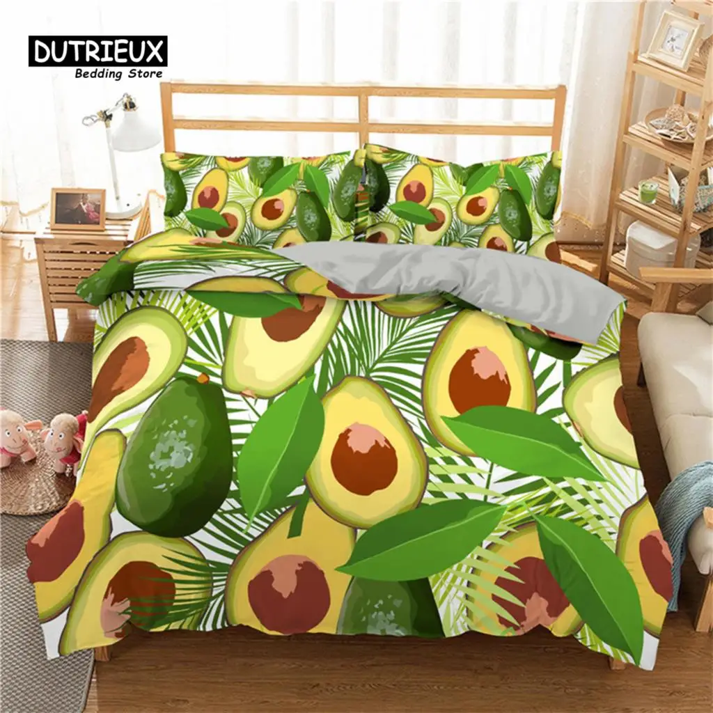 Green Halved Avocado Pattern Duvet Cover Cartoon Funny Faces Avocado Bedding Set Twin King Microfiber Tropical Fruit Quilt Cover
Green Halved Avocado Pattern Duvet Cover Cartoon Funny Faces Avocado Bedding Set Twin King Microfiber Tropical Fruit Quilt Cover