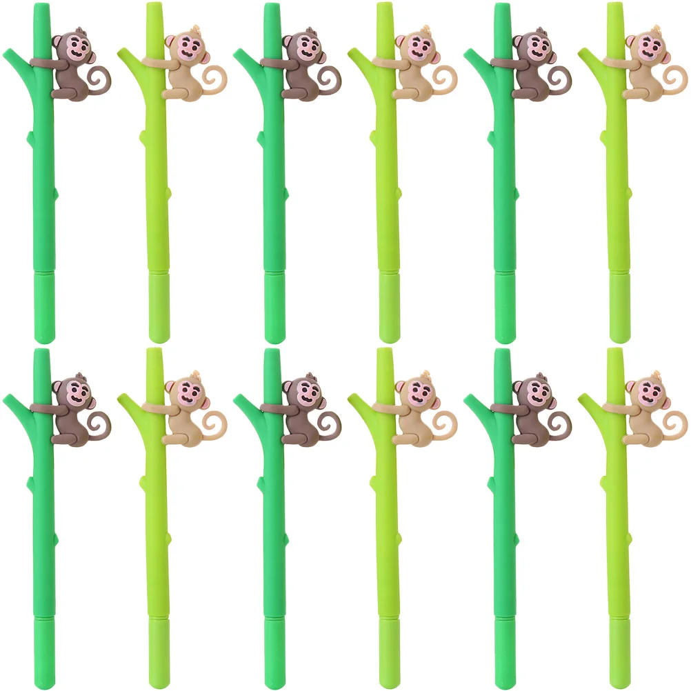 12 Pcs Monkey Gel Pen Erasable Red Fun Pens Black Business Supplies Wood Writing Refill Sign Fountain
12 Pcs Monkey Gel Pen Erasable Red Fun Pens Black Business Supplies Wood Writing Refill Sign Fountain