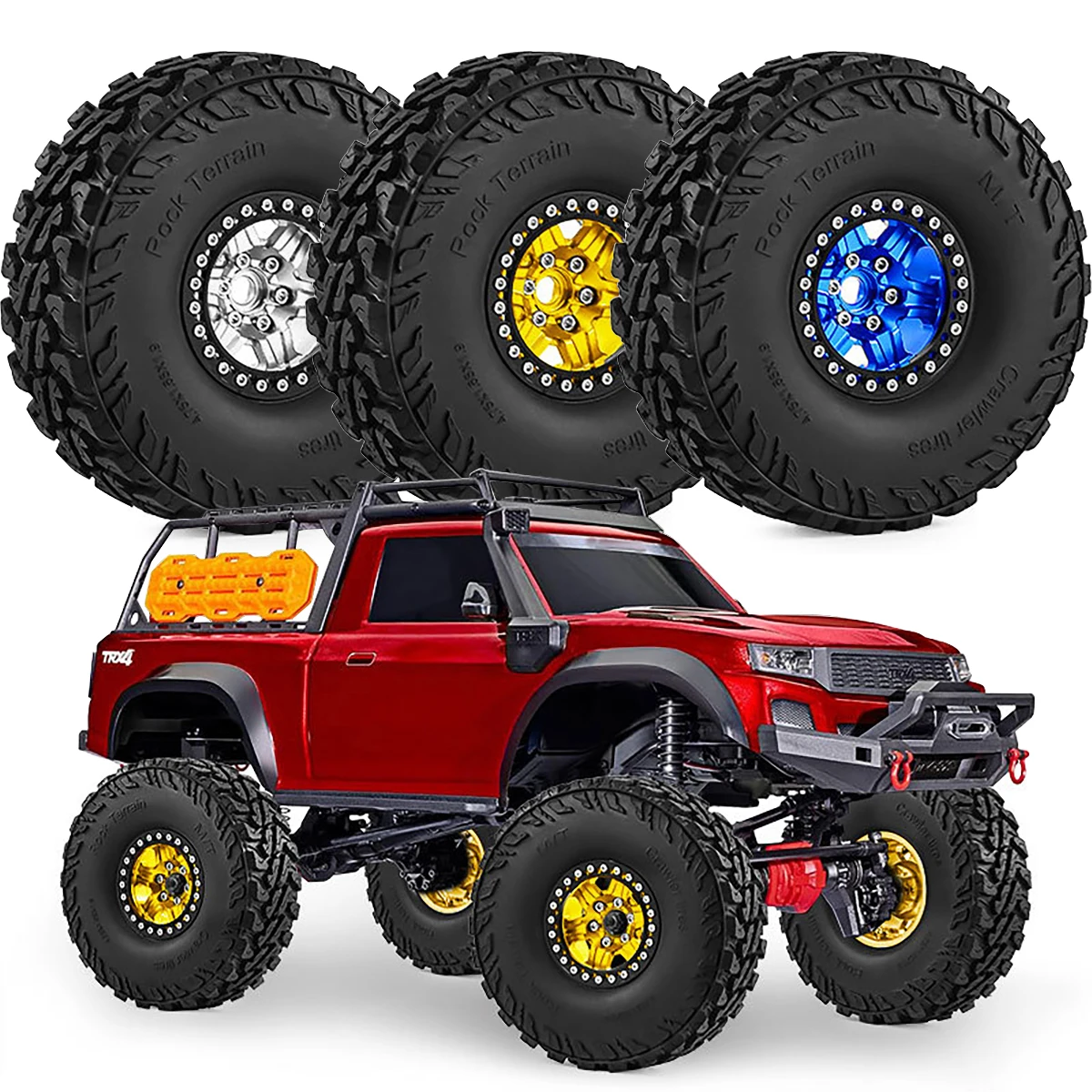 4pcs CNC 1.9 inch Alloy Beadlock Wheel Rim Tire for 1/10 Axial SCX10 90046 AX103007 VS4-10 MST CFX RC4WD D90 TRX4 RC Crawler Car
4pcs CNC 1.9 inch Alloy Beadlock Wheel Rim Tire for 1/10 Axial SCX10 90046 AX103007 VS4-10 MST CFX RC4WD D90 TRX4 RC Crawler Car